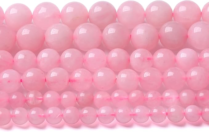 10MM 38PCS Natural Stone Brazilian Rose Quartz Crystal Beads for Jewelry Making DIY Bracelet