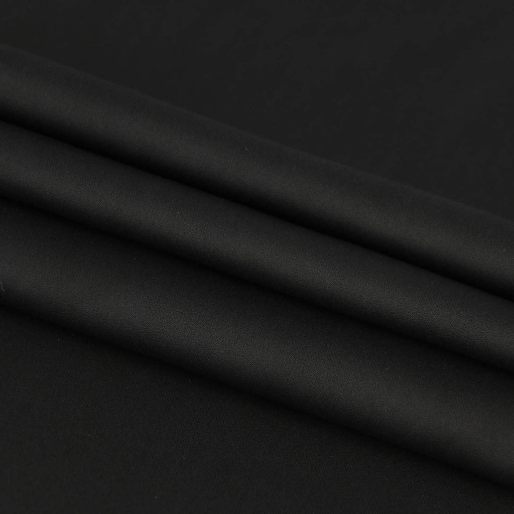 DWCN French Door Curtains – Rod Pocket Thermal Blackout Curtain for Doors with Glass Window, Kitchen and Patio Doors for Privacy, 25 X 72 Inches Long, 1 Curtain Panel with Tieback,Black