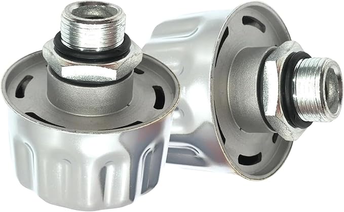 2-Pack 3/8" NPT Breather Caps with 40 Micron Filtration | Heavy-Duty Carbon Steel & Aluminum Alloy Hydraulic Vent Caps | For Gearboxes, Coolant Tanks, Excavators, Trucks