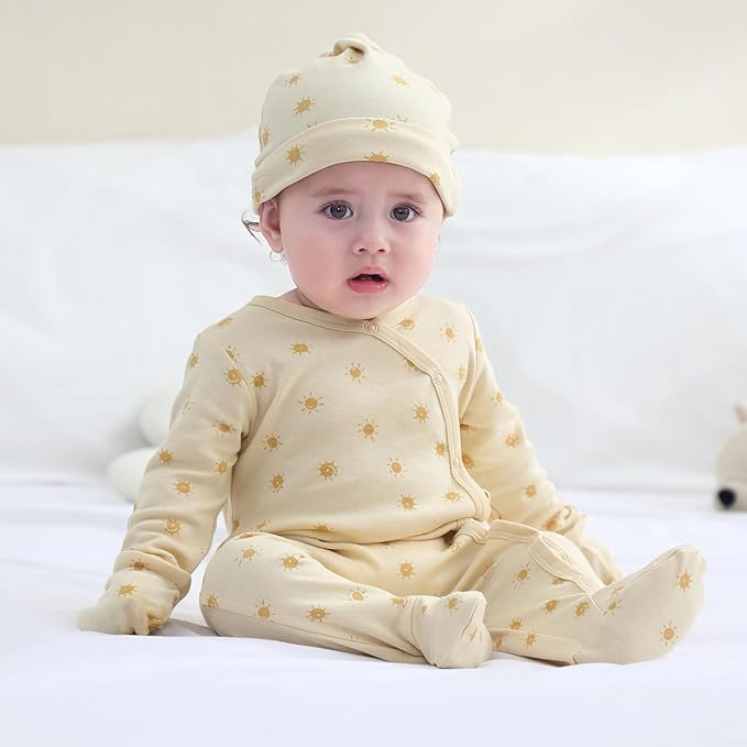 Baby Hats Mittens and Socks Set Cotton Newborn Hat Beanie Soft Infant Girls Boys Caps Gloves 0-6 month