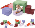 Lischwert Foam Climbing Blocks for Toddlers 1-3, Soft Play Set with Crawling Exploration Toys, Indoor Outdoor Infant Safe Blocks for Baby Gym Toddler Playground