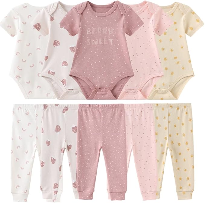 Kiddiezoom Unisex Baby Layette Essentials Giftset Clothing Set 19-Piece For Newborn Baby