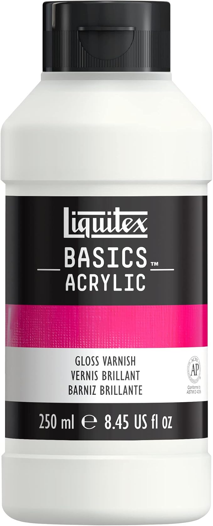 Liquitex BASICS Gloss Varnish, 250ml (8.4oz) Bottle