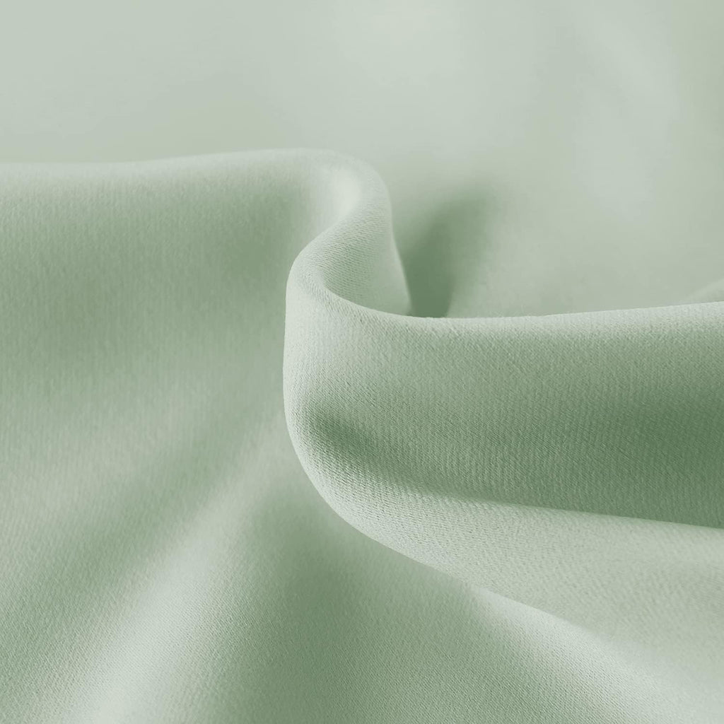 DWCN French Door Curtains – Rod Pocket Thermal Blackout Curtain for Doors with Glass Window, Kitchen and Patio Doors for Privacy, 36 X 72 Inches Long, 1 Curtain Panel with Tieback,Bean Green