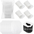 10 Pack Toilet Seat Covers Disposable with 4 Pack Portable Toilet Paper, Large Waterproof Potty Covers, Individually Wrapped Travel Accessories for Public Restrooms, Airplane, Camping