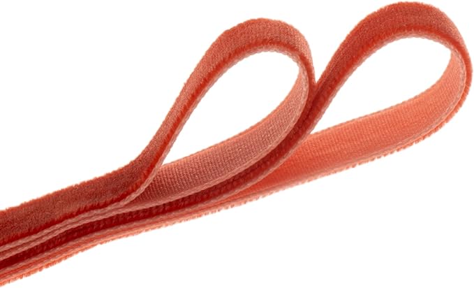 Vintage Terracotta Velvet Ribbon Christmas Ribbon for Gift Wrapping Crafts Christmas Tree Ornaments Garland Decorations, 5/8 Inch X 25Yd