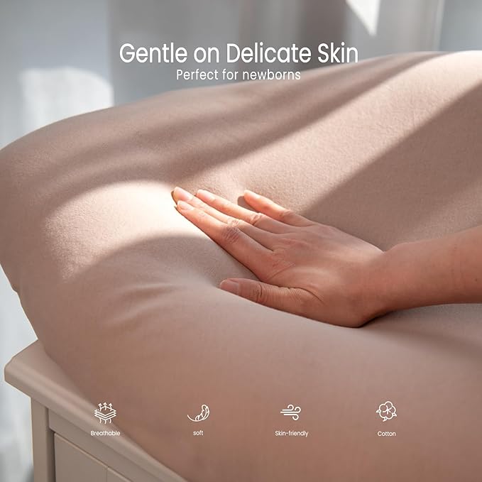 Baby Lounger Cover: Skin-Friendly & Breathable Slipcover for Lounging & Playtime - Snug Fit & Zipper-Free for Safty Daily Homeuse - Must Have for New Parents