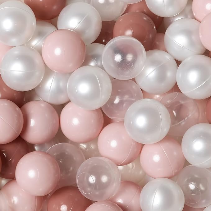 TRENDPLAY Plastic Balls for Ball Pits 2.2 Inch, Pack of 50 100 200 500 Hollow Balls, Perfect for Toddler Baby Pools,Party,Festival Decoration