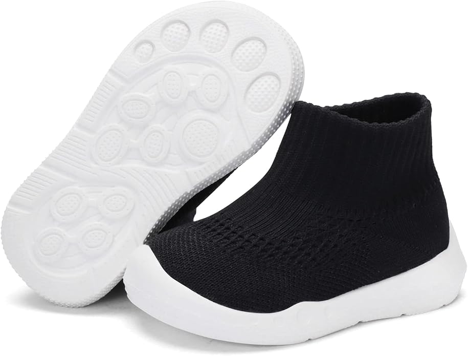Engtoy Baby Shoes & Socks - Non-Slip Breathable Slippers with Soft Rubber Sole - Baby Boys & Girls Slip On Sneakers