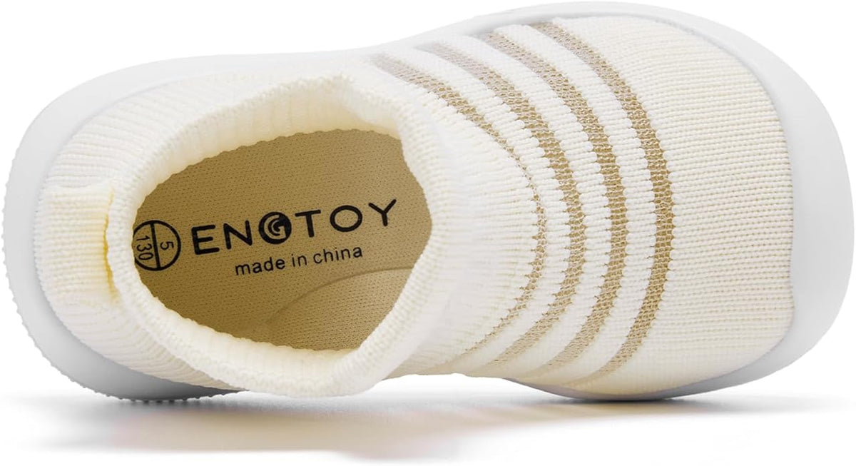 Engtoy Baby Shoes & Socks - Non-Slip Breathable Slippers with Soft Rubber Sole - Baby Boys & Girls Slip On Sneakers