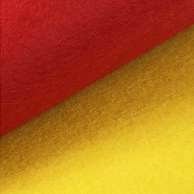 flic-flac 42pcs 8"x8“ (20x20cm) Felt Fabric Sheet Assorted Color Felt Pack DIY Craft Squares Nonwoven