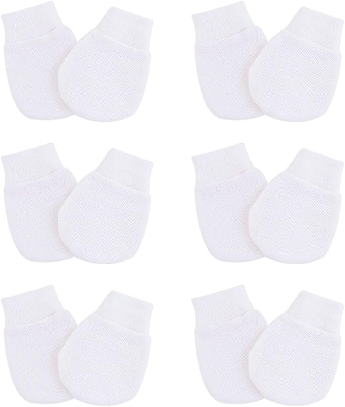 Baby Mittens No Scratch Mittens Infant Soft Gloves Mittens for 0-6 Months Boys Girls
