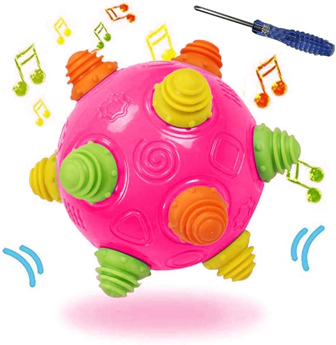 Toddler's Music Dancing Shake Ball - Move, Crawl, Bounce, Sensory Learning for Kids and Babies, Fun Gift for Both Boys and Girls