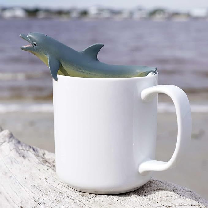 Safari Ltd. Bottlenose Dolphin Figurine - Detailed 5" Plastic Model Figure - Fun Educational Play Toy for Boys, Girls & Kids Ages 3+