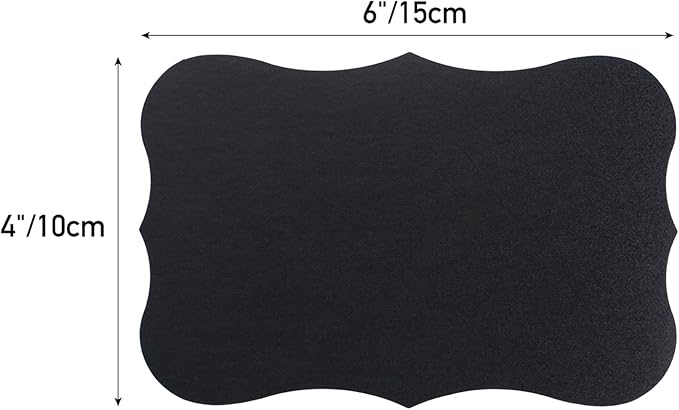 ONUPGO Large Chalkboard Labels (20 Pack), 4 x 6 Reusable Blackboard Stickers Waterproof Chalkboard Sticker for Jars, Parties Decoration, Craft Rooms, Weddings, Storage, Organize Your Home & Kitchen