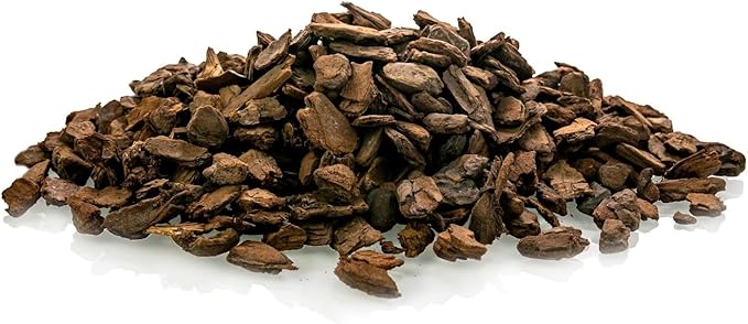 Premium Grade New Zealand Pinus Radiata Bark by Gardenera - 20 Quart - Organic Hand Mixed New Zealand Pine Bark for Orchids - Medium Chips 9-12mm - 4 Bags of 5 Quart