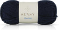 Sensy Roving Yarn, 3.5 oz, 132 Yards, Gauge 5 Bulky (Navy Blue)