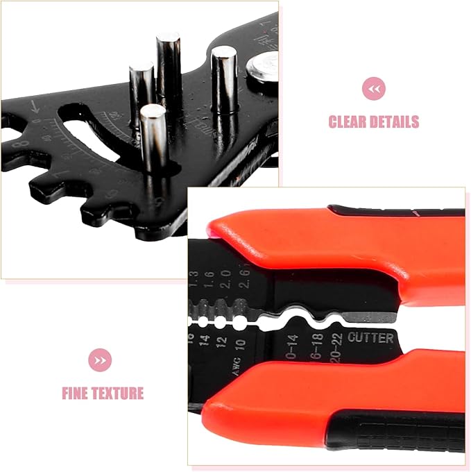 Veemoon Professional Electrician Tool Multi-function Manual Metal Bender Wire Stripper Universal Pliers for Home Improvement Construction Electrical Wiring