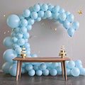 140pcs Makani Blue Round Balloons Different Sizes 18 12 10 5 Inch Latex Balloons for Arch Decoration Party Balloon Kit for Graduation Birthday Party Wedding Balloon Baby Shower Decoration