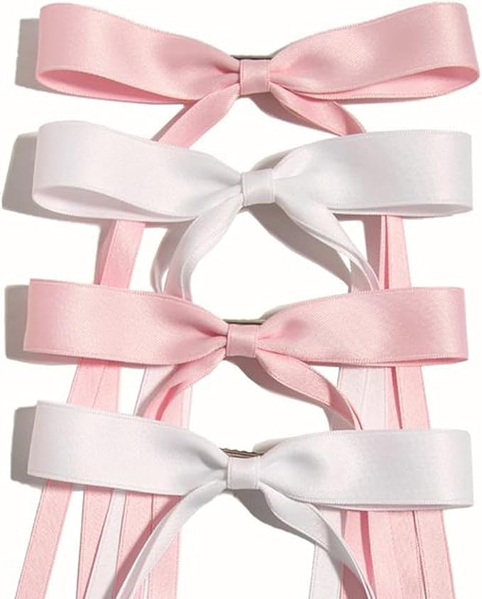 1/4" X 100 Yards Lt Pink Satin Thin Ribbon Solid Color Double Faced Ribbons Perfect for Crafts Wedding Decor Bow Making Arts Sewing and More