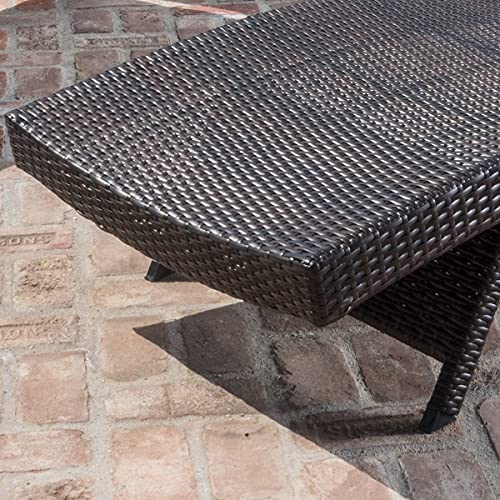 79'' Long Reclining Chaise Lounge Set (Set of 1), Outdoor Wicker Reclining Lounge Chair Patio Rattan Double Chaise Lounge Lawn Sunbathing Chairs Beach Pool Backrest Recliners (Set of 1) - color: 1 Chair
