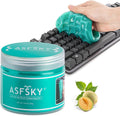 ASFSKY Keyboard Cleaning Gel Keyboard Cleaner Adheres to Dust and Debris in The Crevices of The Keyboard, Also Suitable for Car Interior Cleaning, Office Cleaning, Electronics Cleaning