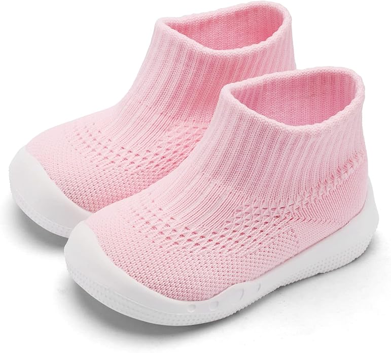 Engtoy Baby Shoes & Socks - Non-Slip Breathable Slippers with Soft Rubber Sole - Baby Boys & Girls Slip On Sneakers