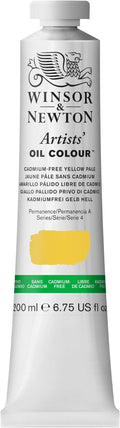 Winsor & Newton Artists' Oil Color, 200ml (6.75 oz) Tube, Cadmium-Free Yellow Pale