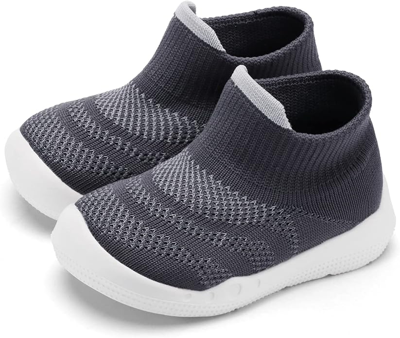 Engtoy Baby Shoes & Socks - Non-Slip Breathable Slippers with Soft Rubber Sole - Baby Boys & Girls Slip On Sneakers