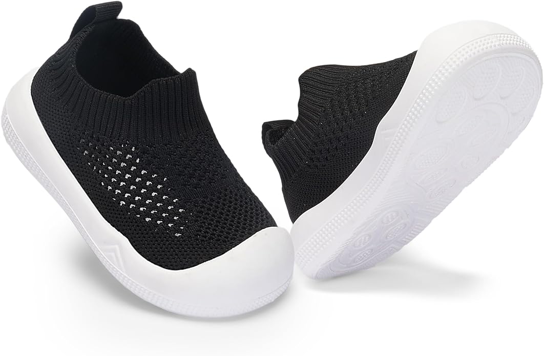 Engtoy Baby Shoes & Socks - Non-Slip Breathable Slippers with Soft Rubber Sole - Baby Boys & Girls Slip On Sneakers