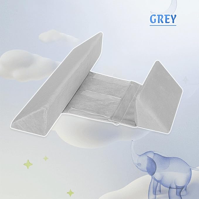 Baby Side Sleeper Weddge Breathable Pillow, Removable and Washable Breathable Bedding Set, Medium