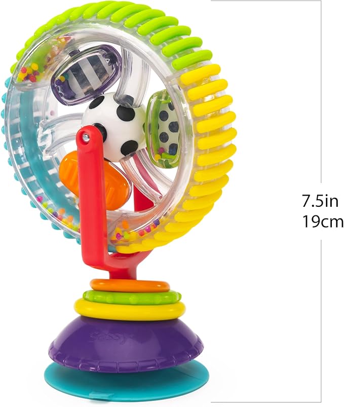 Sassy Wonder Wheel Spinning High Chair Tray Toy, Age 6+ Months