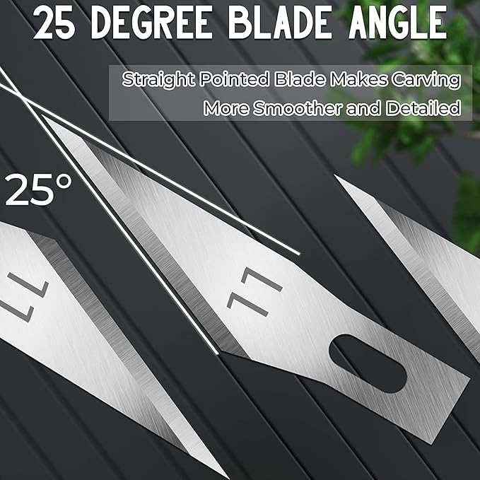60 Pack Exacto Knife Blades 11, Craft Knife Blades Replacement, Exacto Blade 11, Hobby Knife Blade Refills for Art, Craft, Scrapbooking, Cutting, Carving