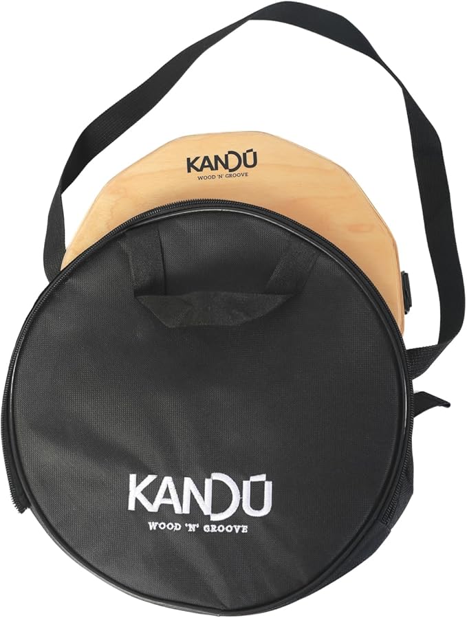 KTÄK -The First Handcrafted, Hand Drum Percussion, Two-Sound Cajón Body Snare, Portable Cajon by Kandu with Carry Case (Ocean Blue)