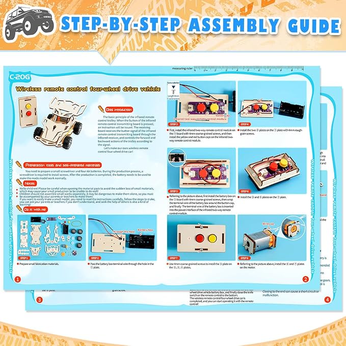 Kids Toys for 6 7 8 9 10 Year Old Boys Gifts,STEM Projects Science Kits Crafts for Kids Ages 8-12,DIY Model Cars Kit Educational Building Toys for 6 8 10 Year Old Boys Toys Age 6-8-10-12, Teen