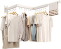 Wall Mounted Clothes Drying Rack, Collapsible Laundry Drying Rack, Retractable Foldable Drying Rack Clothing for Hanging Clothes