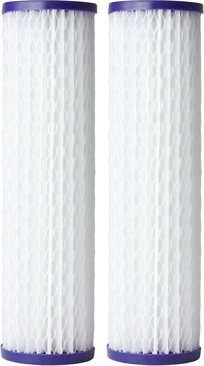 AO Smith 2.5"x10" 20 Micron Sediment Water Filter Replacement Cartridge - 2 Pack - For Whole House Filtration Systems - AO-WH-PRE-RP2
