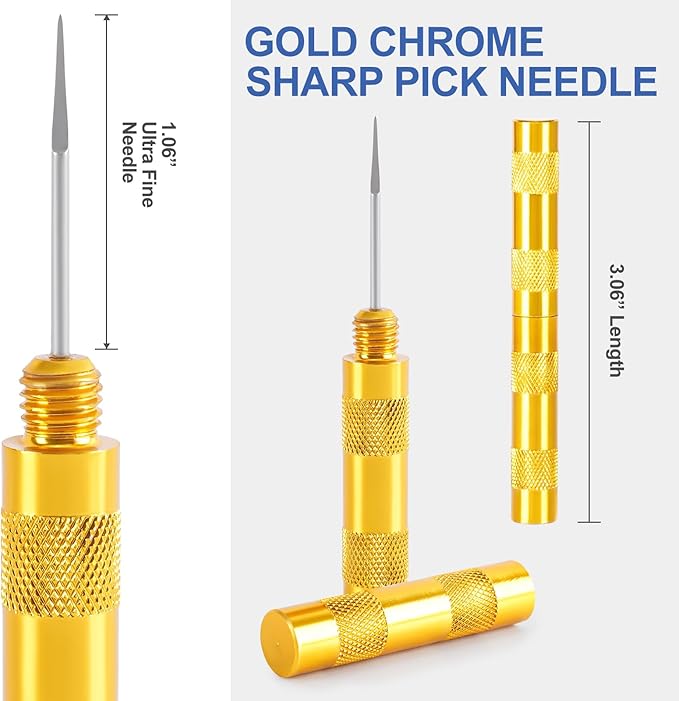 Airbrush Cleaning Kit, Airbrush Cleaner for Spray Paint Airbrush Cleaning, 16PCS Airbrush Accessories with 10 Cleaning Needles, 5 Cleaning Brushes and 1 Sharp Pick Needle