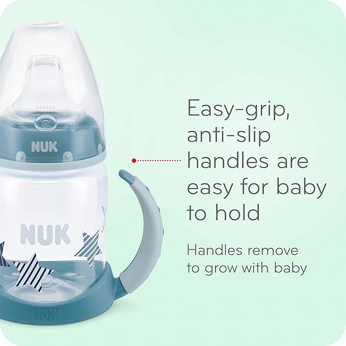 NUK Small Learner Tritan Cup, 5 oz, 6+ Months – BPA Free, Spill Proof Sippy Cup