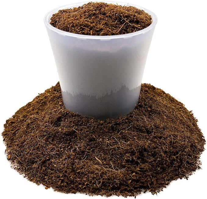 Premium Organic Coconut Coir Mix for Home Gardening - All Natural Soil Amendment - PH Balanced and Double Washed Coco Coir by Gardenera (5 Quart Bag)