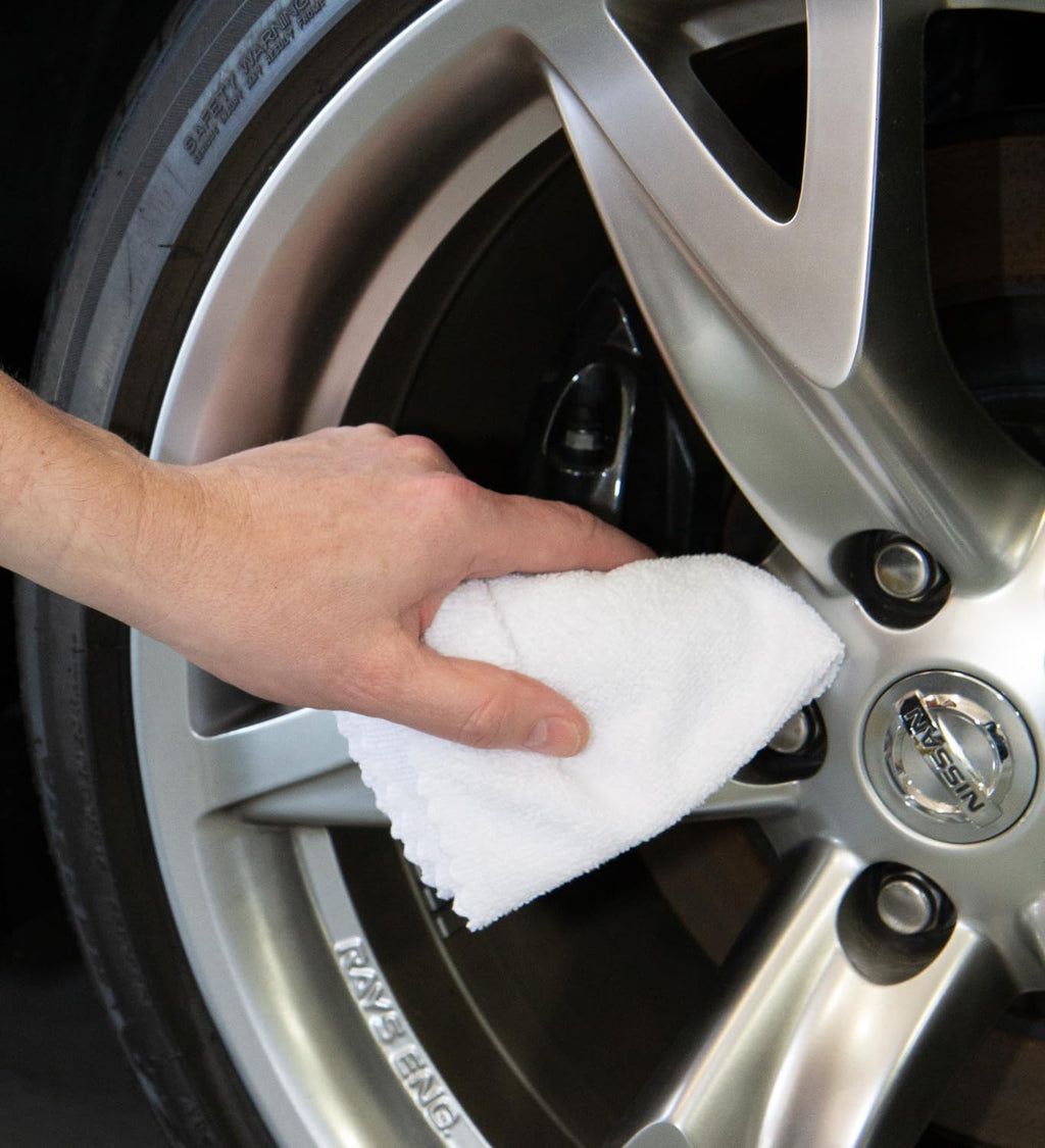 Arkwright Smart Rags in Box - (Bulk Case of 400) Lint Free Microfiber Cleaning Cloth, Scratch & Streak-Free, Dispensable Wash Towels for Cars, Window Glass, and Auto Shop, 12 x 12 in, White