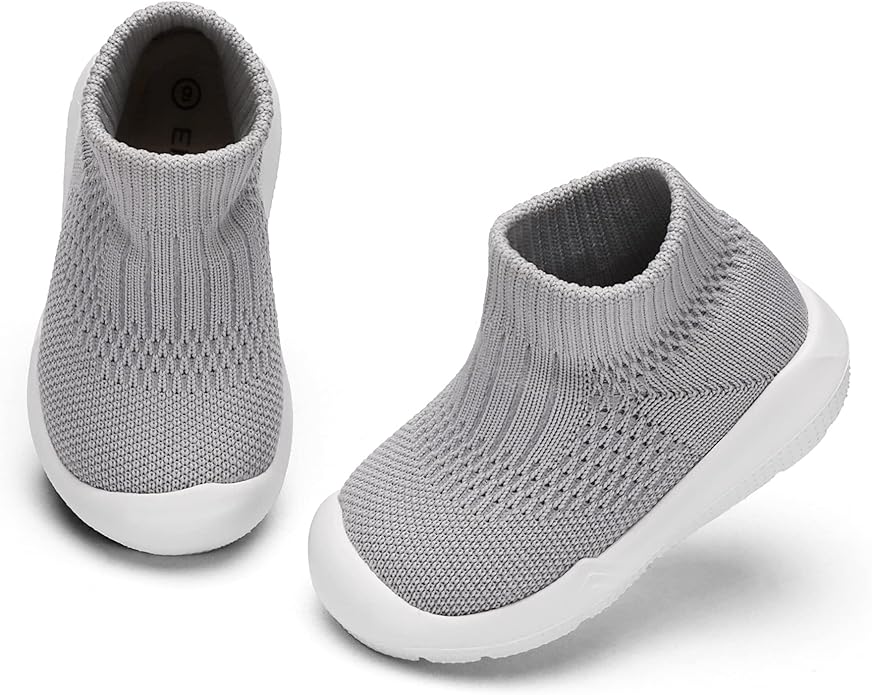 Engtoy Baby Shoes & Socks - Non-Slip Breathable Slippers with Soft Rubber Sole - Baby Boys & Girls Slip On Sneakers