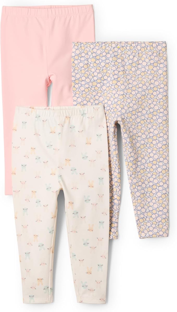 Amazon Essentials x Sofia Grainge Unisex Toddlers and Babies' Legging, Pack of 3