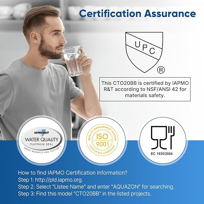 PUREPLUS 5 Micron 4.5"x 10" Whole House Water Filter Cartridge Combo Kit with Activated Carbon Block, and Iron Reduce Filter, Replacement for WFHDC8001, CB-BB-10, GE FXHTC, GXWH40L, GXWH35F, 1PACK