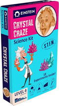 Einstein’s Crystal Craze LAB Science Kit for Kids. 18 Science Experiments Inside STEM for Boys & Girls Aged 10 and Above. Detailed Picture Guide Included.
