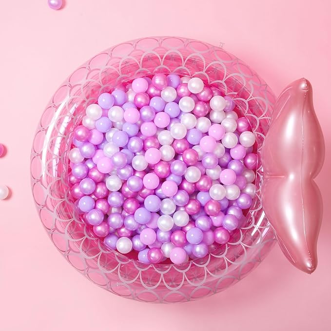 GOGOSO Ball Pits Balls for Toddlers Pack of 50 100 200 Plastics Shape Ball Non-Phthalate Non-BPA Non-Toxic 2.2-Inch Crush Proof Play Balls