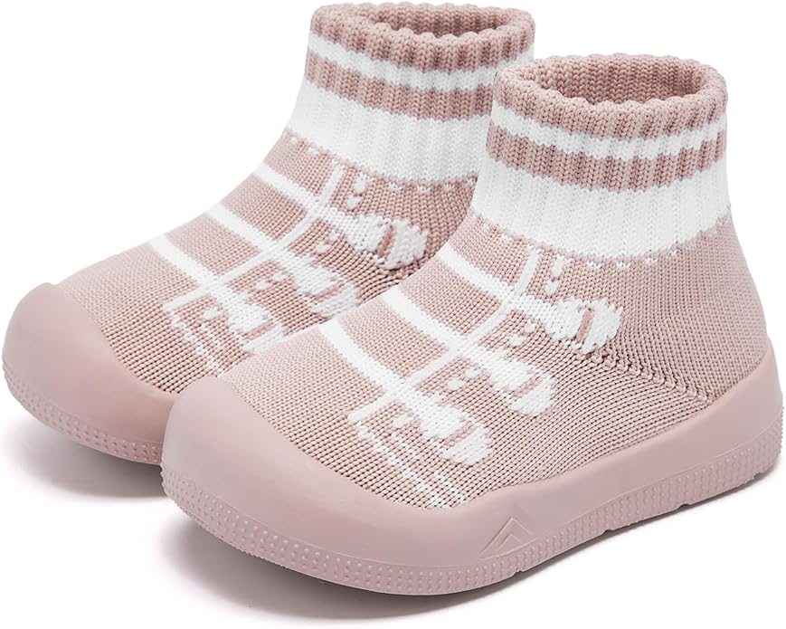 Engtoy Baby Shoes & Socks - Non-Slip Breathable Slippers with Soft Rubber Sole - Baby Boys & Girls Slip On Sneakers