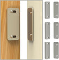 Ultra Thin Cabinet Magnets Door Catch, Adhesive Drawer Latch,Cabinet Magnetic Catch for Kitchen,Closet Door,Cupboard Wardrobe,Sliding Closure,No-Gap Design (White 4PCS)