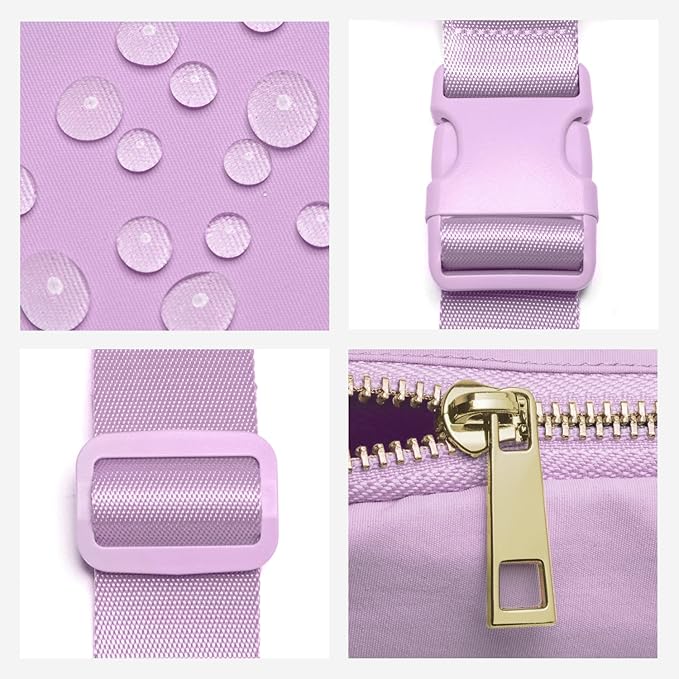 Gitus Gifts for 8 9 10 11 12 Year Old Girls Belt Bag Fanny Pack Crossbody Bags with Initial Letter Patch Cute Stuff Birthday Gifts for Teen Girls Women Personalized Trend Stuff (Lavender-L)