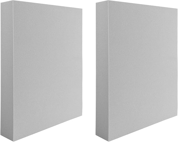 BAOFALI 2 Pcs Large Stamping Foam Grey Moldable Foam Stamps Plastic Dry Foam Stamp Pad Cut and Dry Foam Stamping Foam Block for Sculpture, Modeling, DIY Arts and Handicrafts Projects